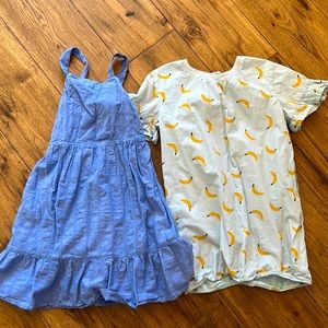 Summer dresses toddler girl same length different size size 7 & 5.